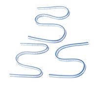 sourcing map 3 righelli flessibili curvi, 40,6 cm, 50,8 cm, 61 cm, metrici e pollici, curvi, in plastica, graduati, per ingegneria, disegno, design, grafica, indumento, blu, bianco