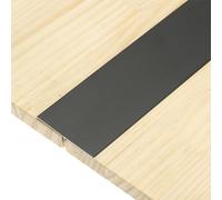 sourcing map 3 strisce di transizione per stampaggio a T, 0,9 m x 2,36 pollici (lunghezza x larghezza), in lega di alluminio, divisorio piatto per pavimenti in vinile, per spazi vuoti e porte, nero