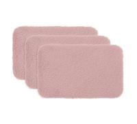 sourcing map 3 tappeti in miniatura per casa delle bambole, scala 1:12, morbidi tappeti per casa delle bambole, accessori per la casa delle bambole, decorazione per giochi di mobili, rosa ovale