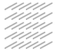 sourcing map 30 chiavi a piuma con estremità tonda, 50 x 3 x 3 mm, in acciaio al carbonio, chiavi parallele per il passaggio della chiave, assortimento per dispositivi di fissaggio meccanici industria