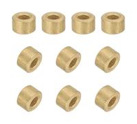 sourcing map 30 cuscinetti a manicotto, foro da 3 mm x diametro esterno 6 mm x lunghezza 4 mm, boccole autolubrificanti in bronzo sinterizzato