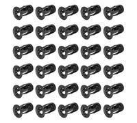 sourcing map 30 dadi jack M5 x 18 mm, in acciaio al carbonio con finitura zincata, inserti filettati a petalo, dadi di fissaggio multi-grip per pareti cave, linee di ferro sottili, neri