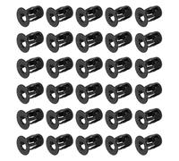 sourcing map 30 dadi jack M6 x 18 mm, in acciaio al carbonio con finitura zincata, inserti filettati a petalo, dadi di fissaggio multi-grip per pareti cave, linee di ferro sottili, neri