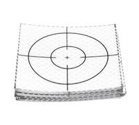 sourcing map 30 fogli riflettori per rilevazioni, 80 mm x 80 mm, autoadesivi, per topografia, target, stazioni totali, nastro riflettente per navi e tunnel di ispezione, argento