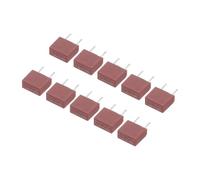 sourcing map 30 fusibili quadrati in miniatura montati su DIP per parti elettroniche PCB LCD riparazione, T3.15A 3.15A 250V, rosso
