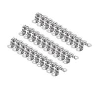 sourcing map 30 morsetti per condotti da 10 mm, morsetti per tubi M10 U, cinghia rigida in acciaio inossidabile, staffa a forma di U con due fori per fissaggio del cavo del tubo flessibile