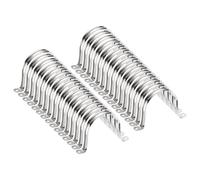 sourcing map 30 morsetti per condotti da 90 mm, morsetti per tubi M90 U, cinghia rigida in acciaio inossidabile, staffa a forma di U con due fori per fissaggio del cavo del tubo flessibile