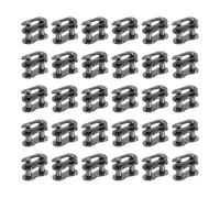 sourcing map 30 pezzi # 25 Chain Master Connect Link passo 8,5 mm, in acciaio al carbonio, collegamento principale di ricambio per bici e go-kart