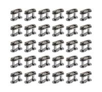 sourcing map 30 pezzi # 40 Chain Master Connect Link passo 16,2 mm, in acciaio al carbonio, collegamento principale di ricambio per bici e go-kart
