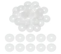 sourcing map 30 rondelle piatte M5 in silicone, diametro interno 5 mm, diametro esterno 25 mm, spessore 2 mm, guarnizione in foglio di plastica, guarnizione distanziatore per tubo dell'acqua, colore