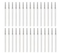 sourcing map 30pcs 80 Grane Diamante Sega A Tazza Testa Cilindrica Rettifica Punte da Trapano Testa Cilindro 1,8 mm Intaglio Utensili per Foro di Foratura con Gambo 2.35mm (3/32") per Gemme Vetro