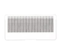 sourcing map 30pcs Diamante Macinazione Frese Intaglio Bit 1.5mm Forma Sfera Testa Montato Punto 1/8 Shank per Strumento Rotante