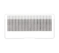 sourcing map 30pcs Diamante Macinazione Frese Intaglio Bit 1mm Testa Cilindrica Montato Punto 1/8 Shank per Strumento Rotante
