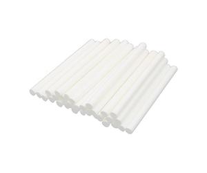sourcing map 30pz 100mmx7mm bianco latte colla a caldo adesivo per pistola termica