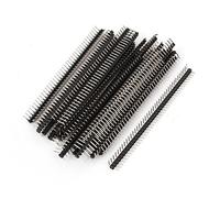 sourcing map 30pz 40 Percorso Singolo Riga Destra Angolo Perno Maschio Connettore Striscia 2mm Passo