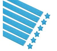sourcing map 360 fogli di carta per origami con stelle glitterate blu lago pieghevole per progetti artistici e artigianali, 1 x 24 cm