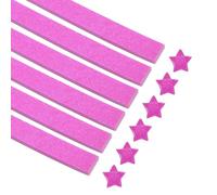 sourcing map 360 fogli di carta per origami con stelle glitterate, rosa opaco, per progetti artistici e artigianali, 1 x 24 cm