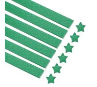 sourcing map 360 fogli di carta per origami con stelle glitterate, verde scuro, per progetti artistici e artigianali, 1 x 24 cm