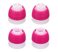 sourcing map 4 accoppiatori per tubazioni, in plastica, 3 e 1 colori, sac à poche riutilizzabili, kit di strumenti decorativi per torte, beccucci a bocca per fiori, pasticceria, cupcake, colore rosso
