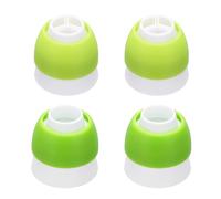 sourcing map 4 accoppiatori per tubazioni, in plastica, 3 e 1 colori, sac à poche riutilizzabili per glassa, kit di strumenti decorativi per torte, beccucci a bocca per fiori, pasticceria, cupcake
