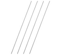 sourcing map 4 aste completamente filettate, M2,5 x 2,5 x 0,45 mm, in acciaio inox 304, filettatura destra, 250 mm, lunghe viti di fissaggio per ancoraggi, bulloni, ganci, morsetti a U, bulloni a U