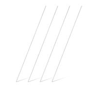 sourcing map 4 aste rotonde in acciaio inossidabile 316, diametro 0,3 cm, lunghezza 50 cm, in metallo, resistenti alla corrosione, barre rotonde in acciaio per progetti industriali e fai da te, 3 mm x