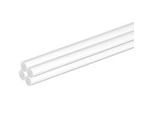 sourcing map 4 aste rotonde in acrilico da 0,9 cm x 25,4 cm, in acrilico trasparente, per modellismo, fai da te, illuminazione, giardinaggio, decorazioni, 5 mm x 250 mm