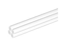 sourcing map 4 aste rotonde in acrilico trasparente, 7 mm x 300 mm