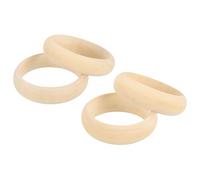 sourcing map 4 braccialetti rigidi in legno, diametro esterno 85,5 mm/84 mm, diametro esterno 70 mm/67 mm, anelli rotondi non finiti in legno naturale, anelli in macramè fai da te, per la creazione di