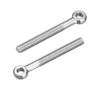 sourcing map 4 bulloni ad occhiello di sollevamento M6 x 55 mm, in acciaio inossidabile 304, per macchinari e spalline, anello di sollevamento per valvole a saracinesca per tubazioni, elementi di