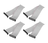 sourcing map 4 cavi a nastro piatti IDC, passo 2 mm, larghezza 40 mm, lunghezza 30 cm, 40 pin FC a FC, cavo ponticello piatto per PC, display LED