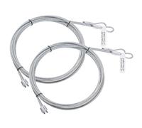 sourcing map 4 cavi da 2,6 m, 2,5 m, per porta del garage, diametro 3 mm, cavo a molla in acciaio zincato