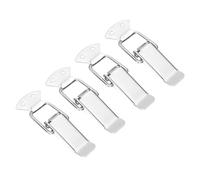 sourcing map 4 chiusure a molla in acciaio inox 201 da 2,5 cm, per porte di armadietti, fienili, casse in legno, argento