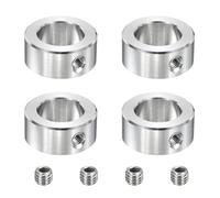sourcing map 4 collari per albero in acciaio inossidabile, diametro interno 20 mm, diametro esterno 32 mm, spessore 14 mm, foro singolo, per assemblaggi del cambio, macchine utensili