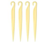 sourcing map 4 coltelli per torte, in plastica, per spelare torte, biscotti, accessori da cucina per pane, toast, dessert, pasticceria, pasticceria, cottura fai da te, giallo chiaro