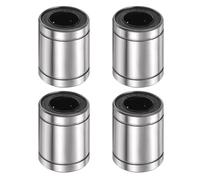 sourcing map 4 cuscinetti a sfera lineari LM16UU, diametro foro 16 mm, diametro esterno 28 mm, lunghezza 37 mm, guarnizione in gomma a doppio lato per applicazioni di macchine CNC per stampanti 3D
