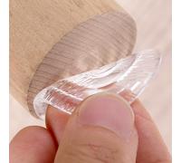 sourcing map 4 cuscinetti antiscivolo per mobili, rotondi da 4,1 cm, in silicone trasparente, autoadesivi, protezioni per pavimenti, per tavoli, armadi, sedie, divani, gambe di mobili