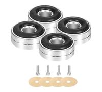 sourcing map 4 cuscinetti isolanti per subwoofer, 20 x 8 mm, piedini per isolamento degli altoparlanti, giradischi per monitor da studio audio, pad di isolamento per apparecchiature audio a linea