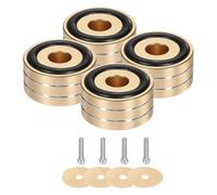 sourcing map 4 cuscinetti isolanti per subwoofer, 40 x 20 mm, piedini per isolamento degli altoparlanti, giradischi per monitor da studio audio, cuscinetti di isolamento per apparecchiature audio