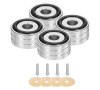 sourcing map 4 cuscinetti isolanti per subwoofer, 40 x 20 mm, piedini per isolamento degli altoparlanti, giradischi per monitor da studio audio, cuscinetti di isolamento per apparecchiature audio