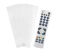 sourcing map 4 custodie protettive per telecomandi (28 x 7,9 cm), trasparenti, impermeabili, flessibili, universali, per controller TV, per aria condizionata e televisione