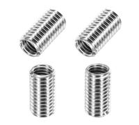 sourcing map 4 dadi riduttori filettati in acciaio inossidabile 316, da M10 x 1,5 maschio a M8 x 1,25 femmina 15 mm di lunghezza metrica per riparazione dado adattatore filettato riduttore manicotto