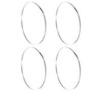 sourcing map 4 fascette stringitubo da 500-600 mm, in acciaio inox 304, regolabili, kit assortito per tubi del carburante e tubi meccanici