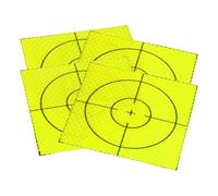 sourcing map 4 fogli riflettenti per indagini, 100 mm x 100 mm, autoadesivi, per rilevamento di bersagli, per stazioni totali, nastro riflettente per ispezione navi, misure tunnel, verde