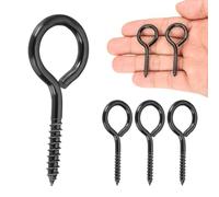 sourcing map 4 ganci a vite ad occhiello, M4 x 50 mm, in acciaio inossidabile 304, resistenti, viti autofilettanti a occhiello con estremità chiusa, per interni ed esterni, per appendere opere d'arte