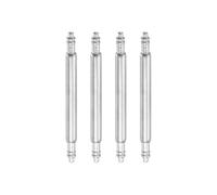 sourcing map 4 perni a molla per orologio, 19 mm, spessore 1,8 mm, perni a doppia frangia in acciaio inox, perno di ricambio per cinturino di orologio