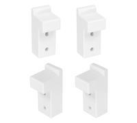 sourcing map 4 pioli di supporto in plastica per mensole, staffe ad angolo retto, 9,2 x 3,6 x 4,6 cm, a forma di L, staffe per mensole con telaio in legno, mobili