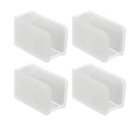 sourcing map 4 protezioni angolari in silicone a prova di maniglie per armadi e cassetti, a forma di G, protezioni di sicurezza per armadi, tavoli, mobili, smerigliate