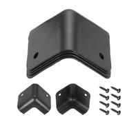 sourcing map 4 protezioni angolari per casse acustiche, 48 x 48 x 45 mm, in metallo, impilabili, con 8 viti di installazione, per palcoscenico DJ Audio Sound Case