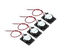 sourcing map 4 Pz 2W 8 Ohm Piccoli Altoparlanti Metallo Shell Quadrato Interno Micro Magnet Speaker con 120mm Terminale Filo per Mini Altoparlanti DVD EVD Multimedia Mobile Pubblicità Portatile